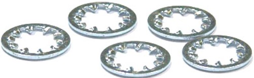 250) #6 Internal Tooth Lockwashers  Steel/Zinc